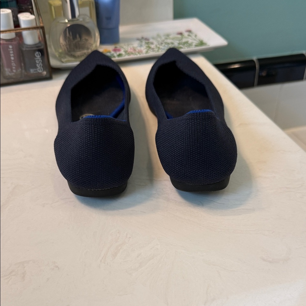 Rothy's Navy Pointed Flats - Picture 5 of 8